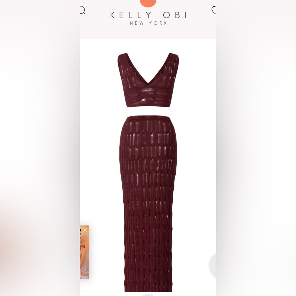 Kelly Obi (O/S)2-10 Knit Midi Pencil Skirt Set